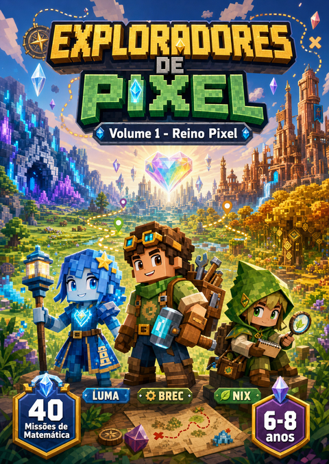 Reino Pixel | Lições de matemática - Volume 1