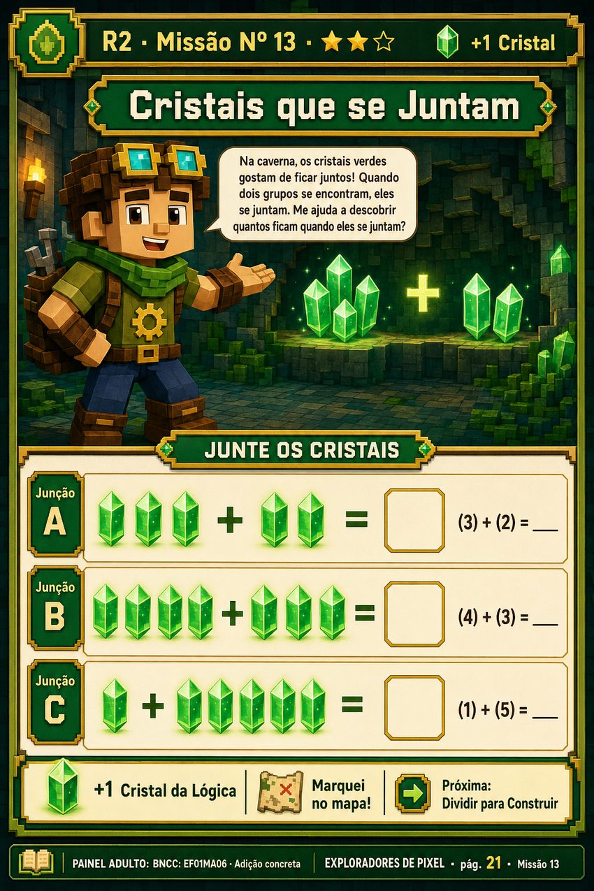 Um desafio maior fecha a etapa e junta tudo que ele praticou.