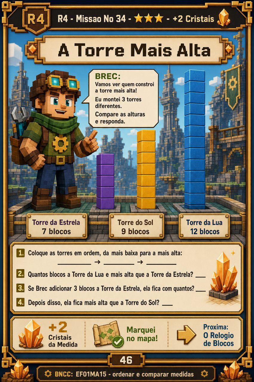 O pôster de progresso, para marcar cada página concluída.